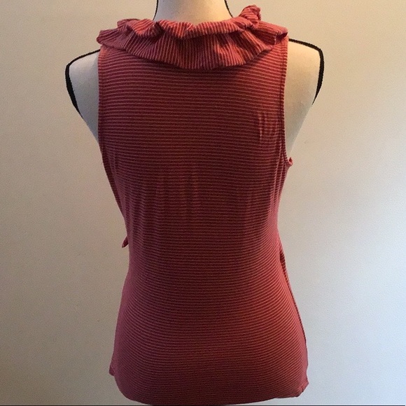 Ralph Lauren Ruffle Surplice Sleeveless Top - Picture 3 of 5